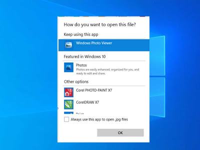 Mengembalikan Windows Photo Viewer Windows 10