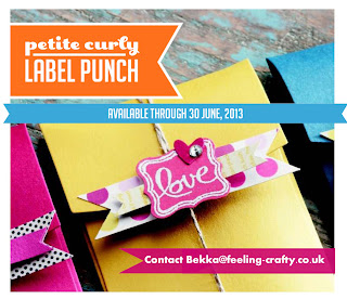 Buy the Stampin' Up! Petite Curly Label Punch from Independent Demonstrator Bekka Prideaux