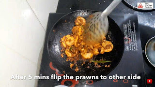 prawns tawa masala steps