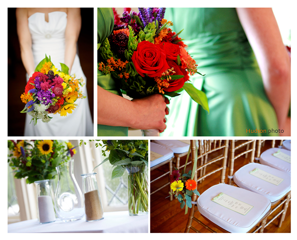 red and purple centerpieces for weddings