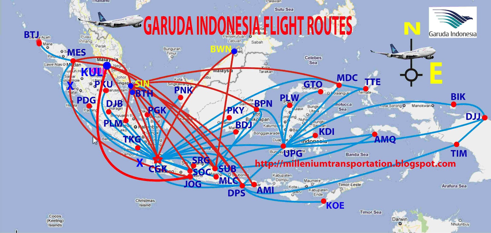 Route Map Jakarta Yogyakarta