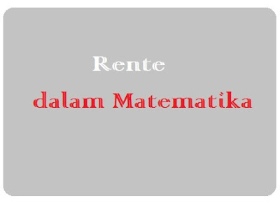 Matematika Keuangan tentang Rente