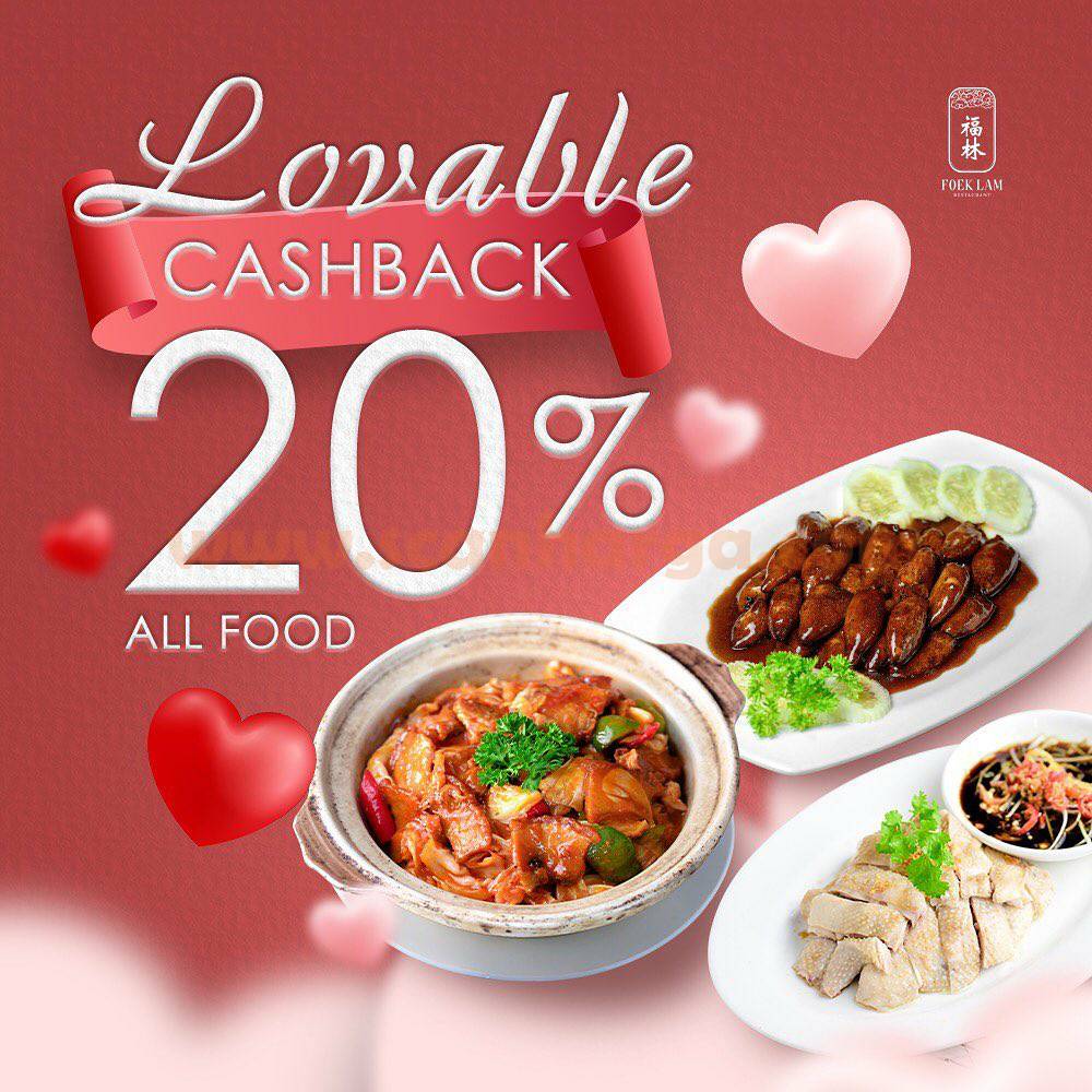 Promo FOEK LAM LOVABLE CASHBACK 20%