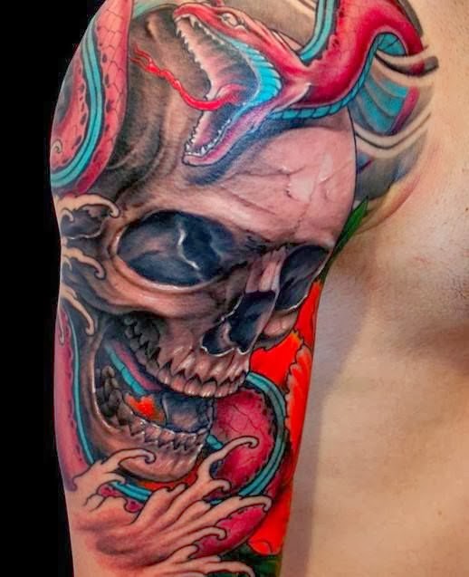 Awesome 3d Skull Tattoos