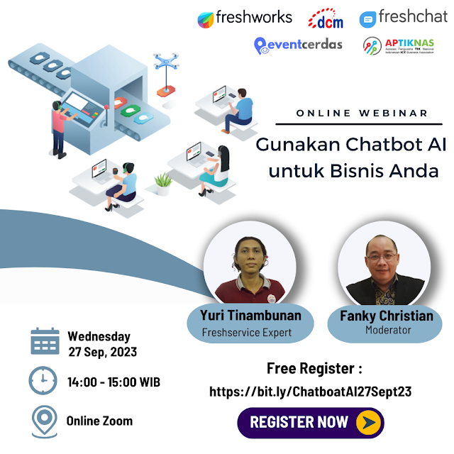 Join Our Webinar Gunakan Chatbot AI untuk Bisnis Anda - 27 September 2023