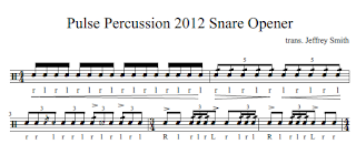 Percussion 2012 snare solo