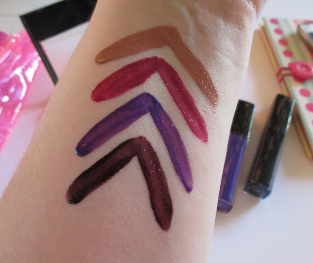 Maybelline Vivid hot lacquers swatches