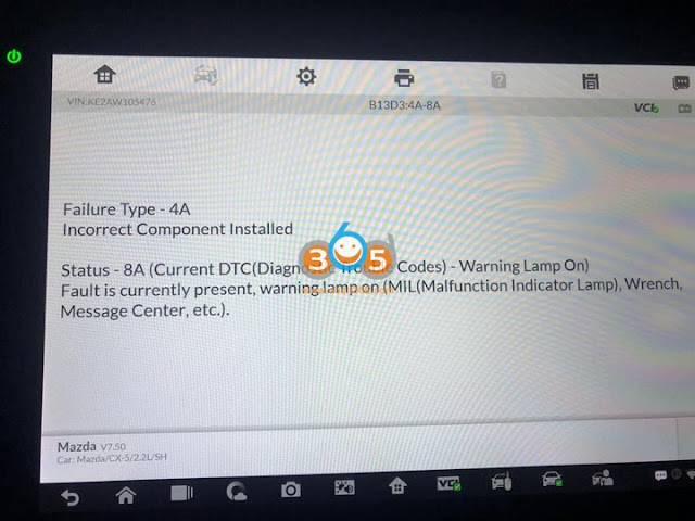 Autel IM608 Pro Error “Incorrect Component Installed” 2