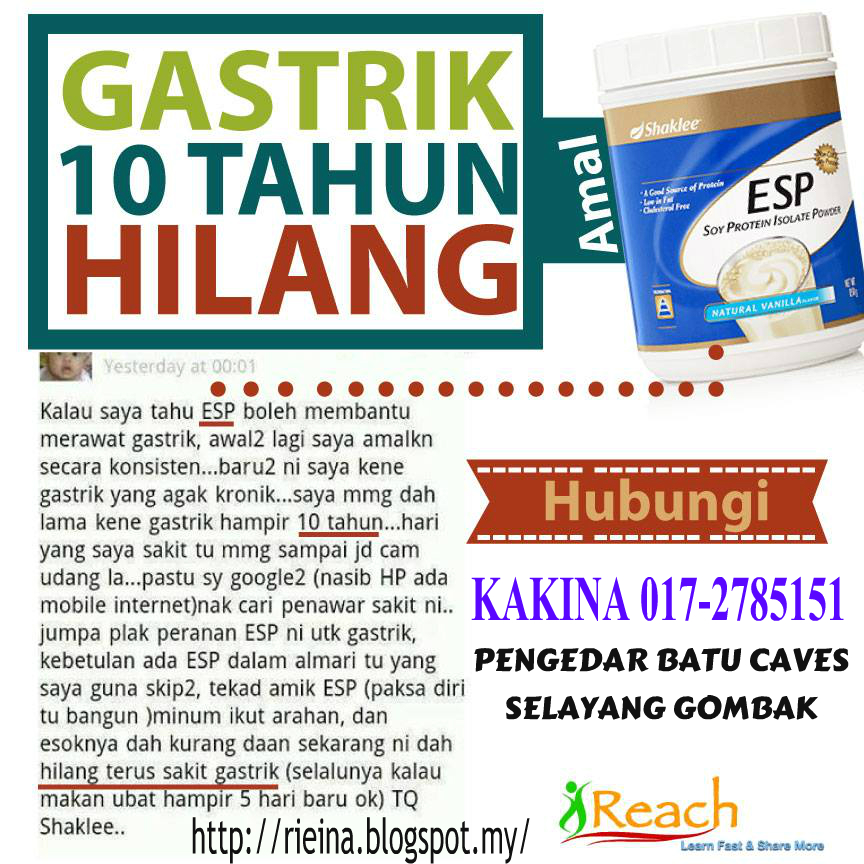 Cergas Sihat Vitamin Semulajadi Selamat: ESP SHAKLEE UNTUK 