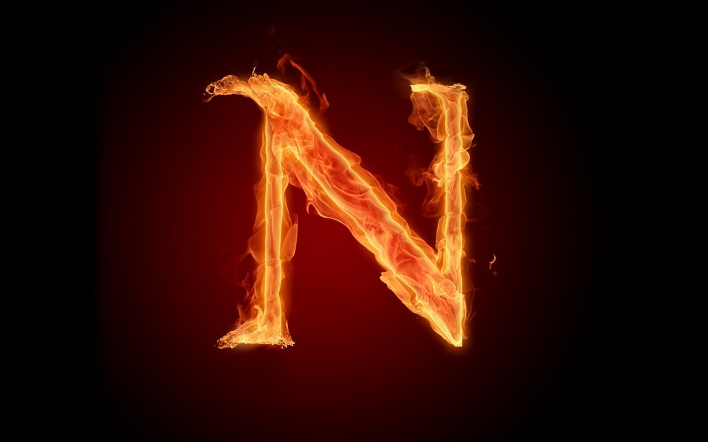 Fire Alphabet Wallpaper | Maceme Wallpaper