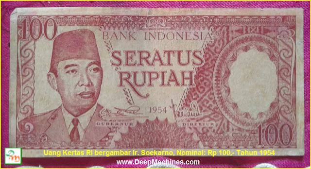 Gambar/ Video serta Keterangan Uang Soekarno bisa Menggulung sendiri