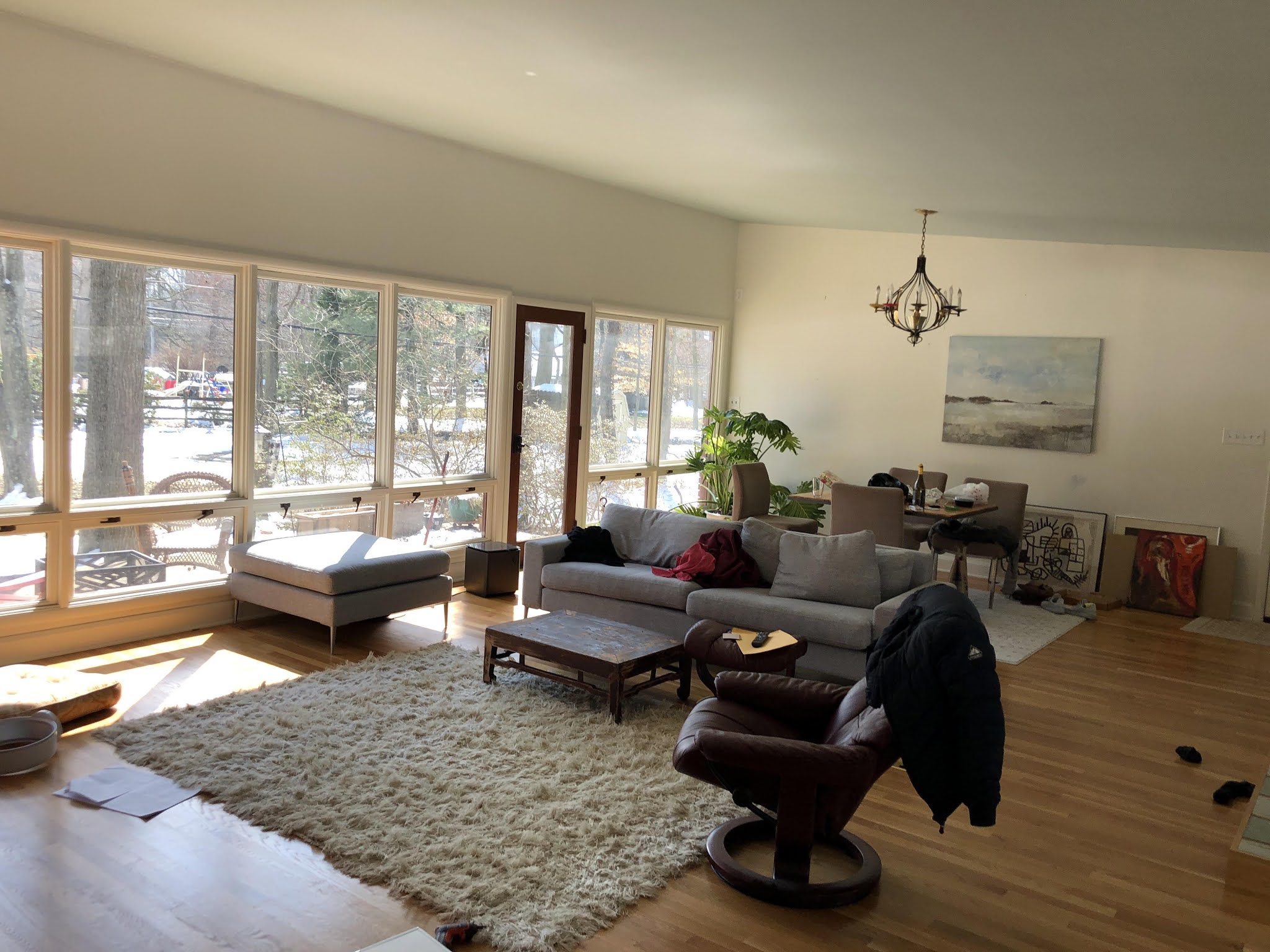 Living Room With Extra Large Windows