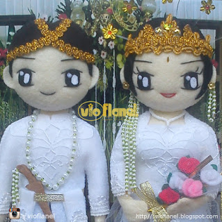 Boneka Flanel Pengantin Sunda-Jawa Barat