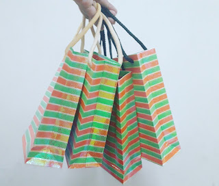 DIY paper bag, Seni, Artworks, cara buat beg kertas, goodies bag, kenduri kahwin, majlis harijadi, aqiqah, 