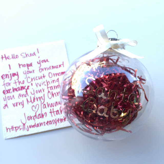 Create the "Santa Baby" Ornament with Cricut!