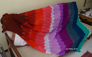 free crochet blanket pattern, free crochet chevron pattern, free crochet unusual blanket pattern