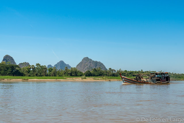 Thanlwin river - Hpa An - Myanmar Birmanie