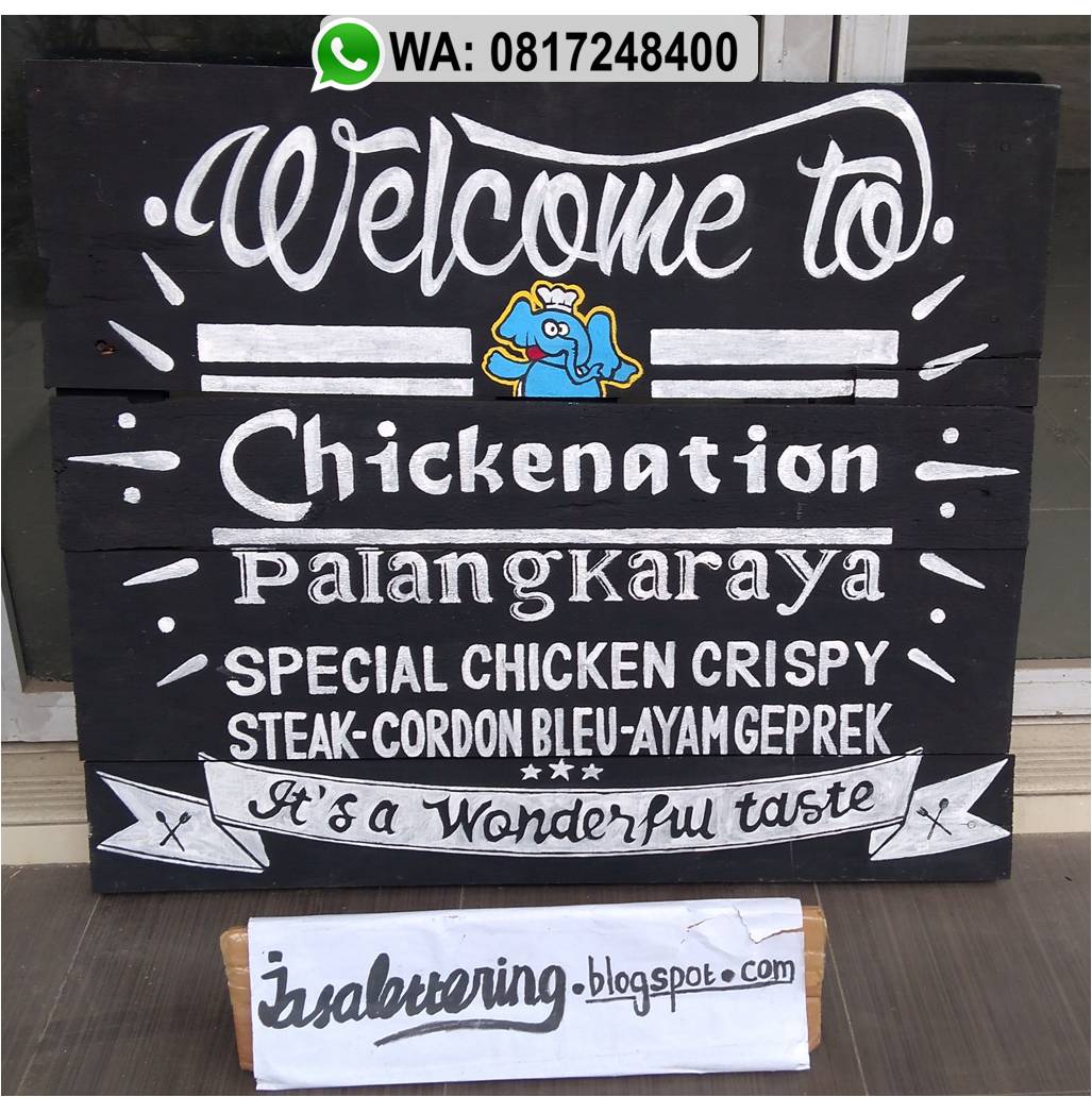 Pesanan 10 papan Lettering hiasan  dinding untuk  cafe and 