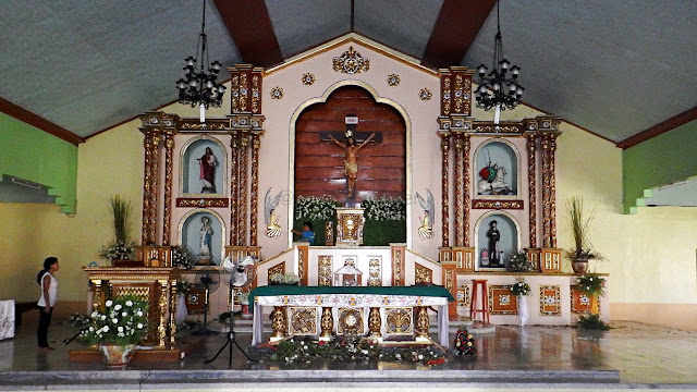 the altar of the St. James Parish Church in Albuera Leyte