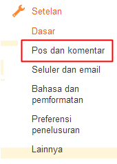 Pos dan Komentar