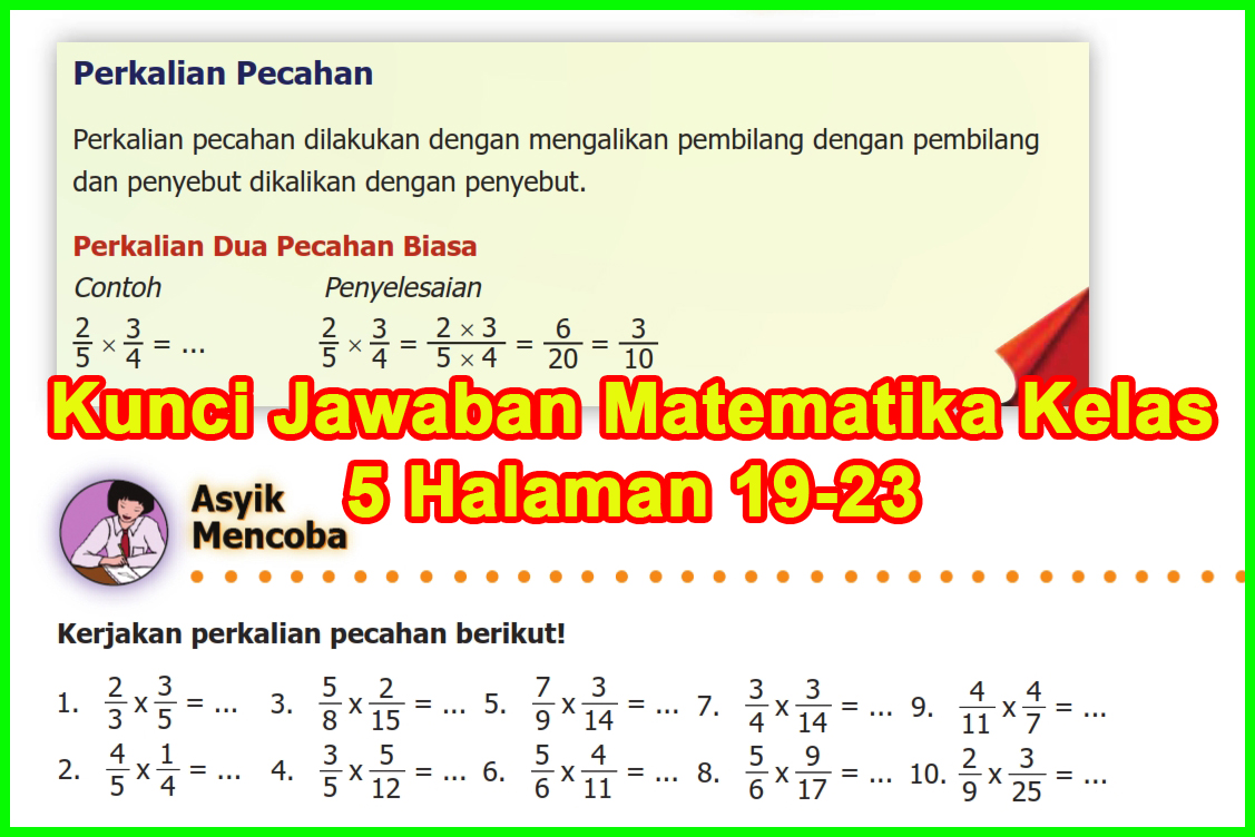 Kunci Jawaban Buku Senang Belajar Matematika Kelas 5 Kurikulum 2013 Halaman 19 20 21 22 23 Sanjayaops