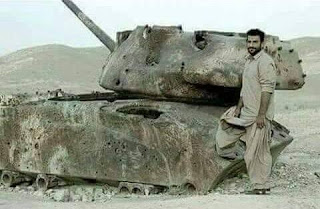 A Tank Left By British Army In Waziristan. Faqir Epi Struggle Hustory