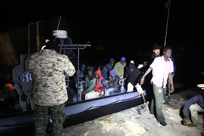 Libyan coastguards rescue over 1000 African migrants including women and children