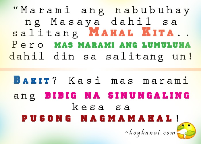 Pinoy Love Quotes, Tagalog Love Quotes And Cheesy Lines ~ Boy Banat