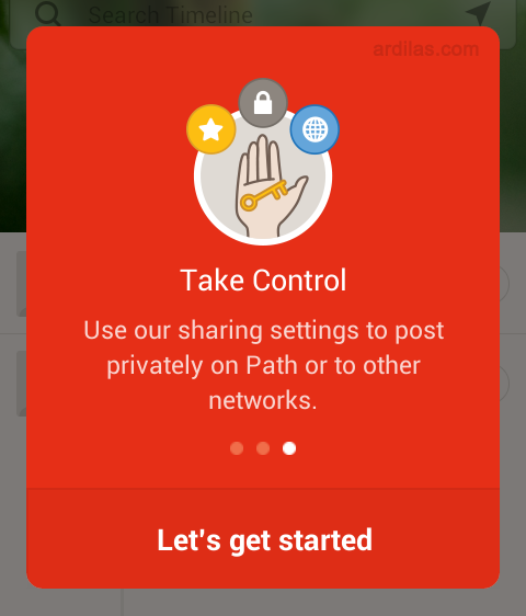 Cara Mendaftar / Membuat Akun di Aplikasi Path - Android - Take Control. Next