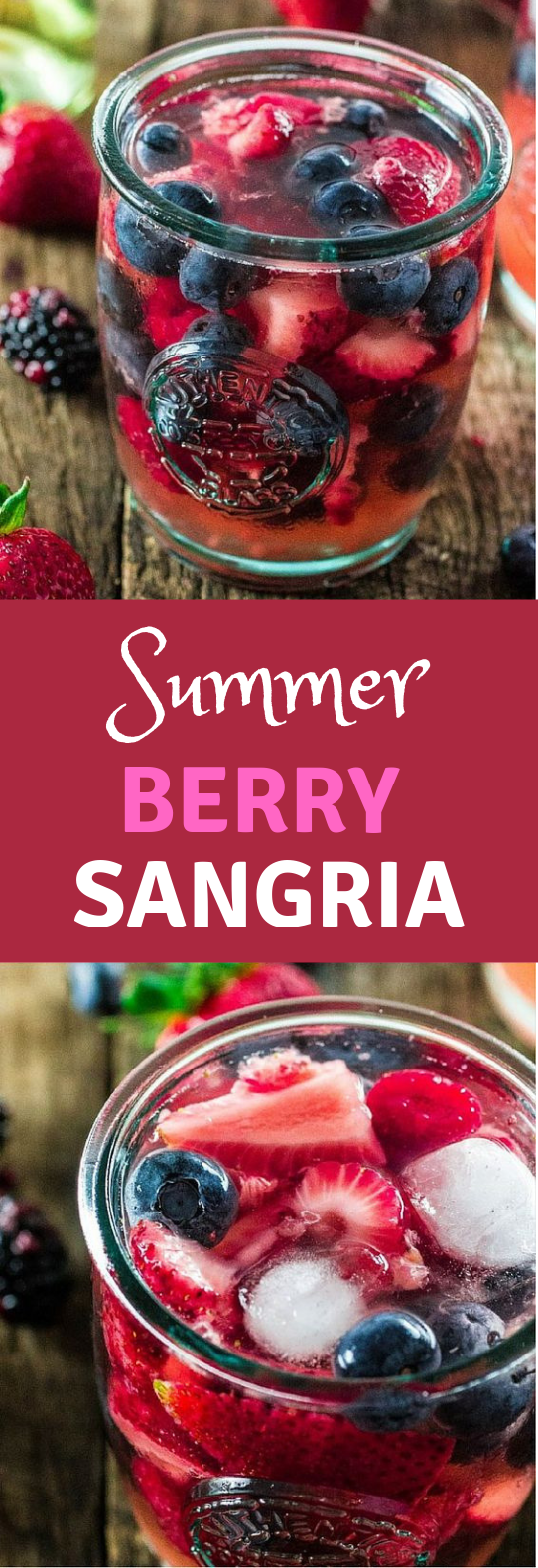 SUMMER BERRY SANGRIA #summerdrink #drink