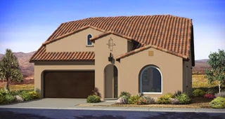 Mariposa II floor plan by Woodside Homes at The Bridges Gilbert 85298