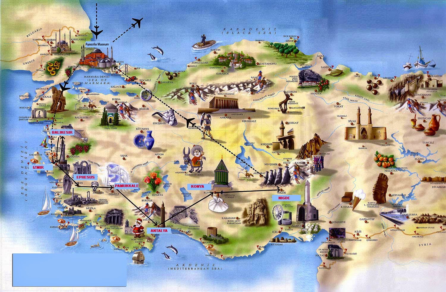 Peta Wisata Turki