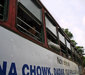 bus with passengers in India