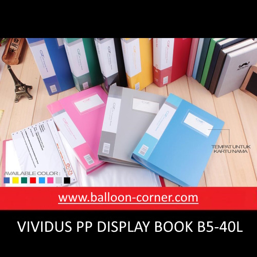 VIVIDUS PP DISPLAY BOOK B5-40L