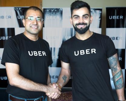 newztabloid-newzsnips-newzsnippets-Virat Kohli-Brand-Ambassador-Virat Kohli-Uber Amit Jain-Sanjay-Gupta