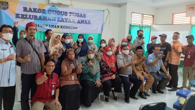 Aparatur Kelurahan Kedaung Gelar Rakor Gugus Tugas Layak Anak