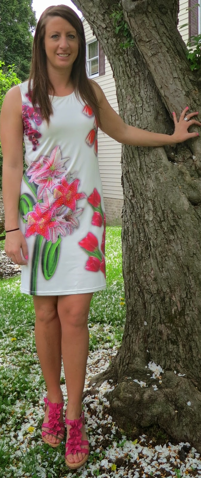 floral dress, spring, outfit, fashion