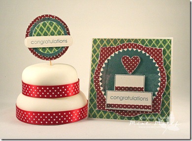 Mini cake Congratulations