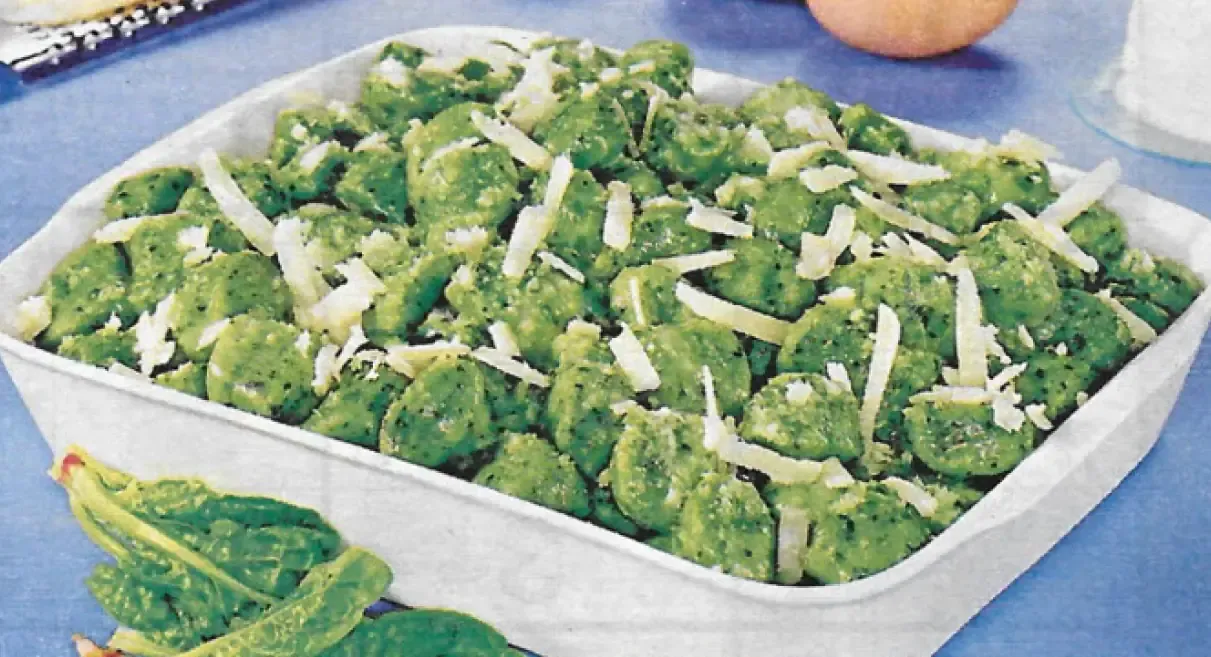 Gnocchi con ricotta e spinaci