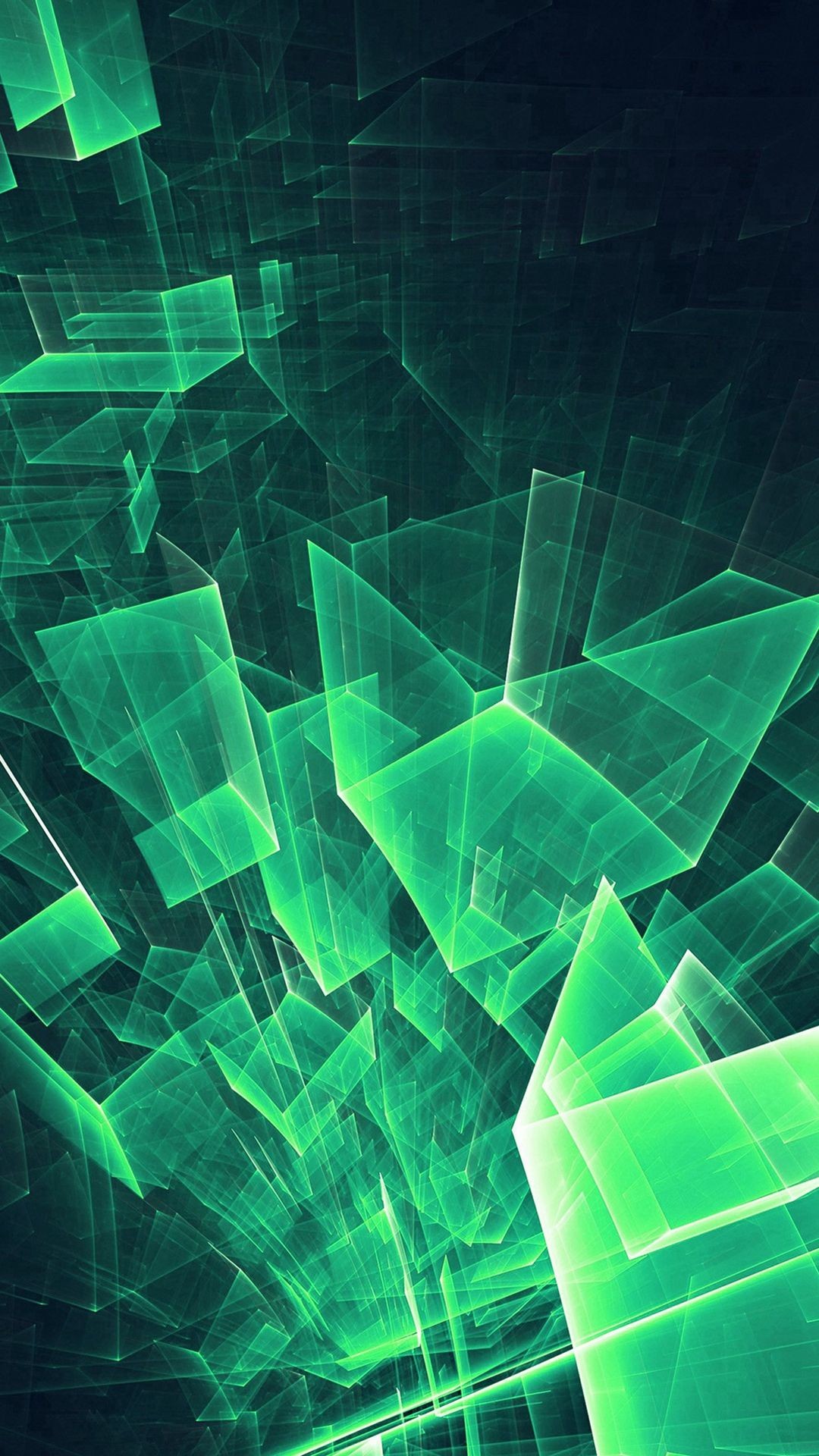 Green Blue Abstract Wallpaper