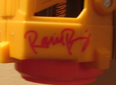 Ramon Rodriguez's sig on blaster