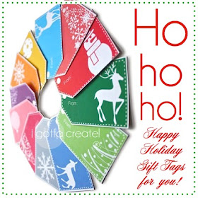 A Dozen FREE #Holiday Gift Tags ~ So Merry & Bright! | #Printable at I Gotta Create!