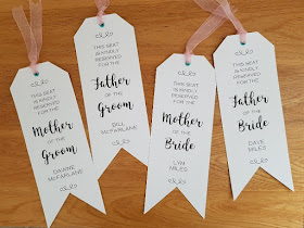 How to make these cute reserved signs for your wedding!