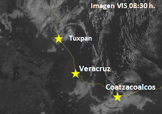 Aumento de lluvias y tormentas por entrada de frente frio 16 en Veracruz