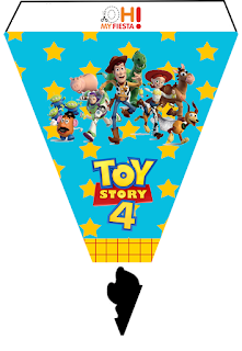 Toy Story 4 Con Forky: Imprimibles Gratis para Fiestas.