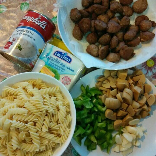 Resepi Creamy Pasta Meatballs!! (SbS)  Aneka Resepi 