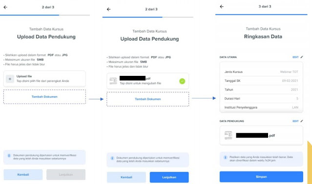 proses pengajuan Update Data Mandiri