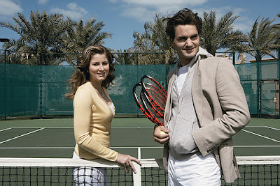 Federer With Wife Mirka Vavrinec