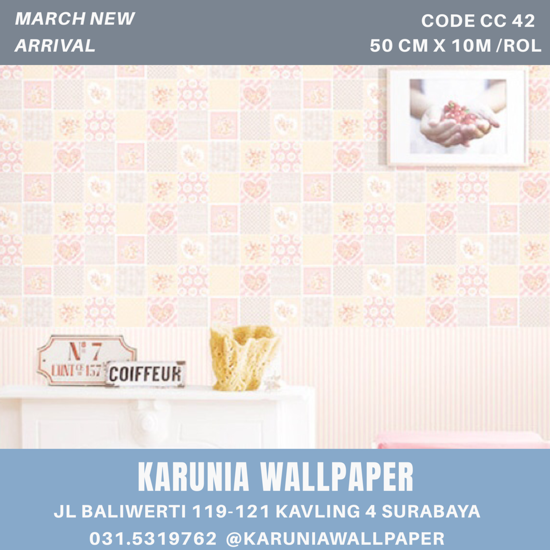 jual dinding wallpaper pink surabaya