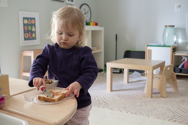 Practical Life for Toddlers -- Making a Sandwich 